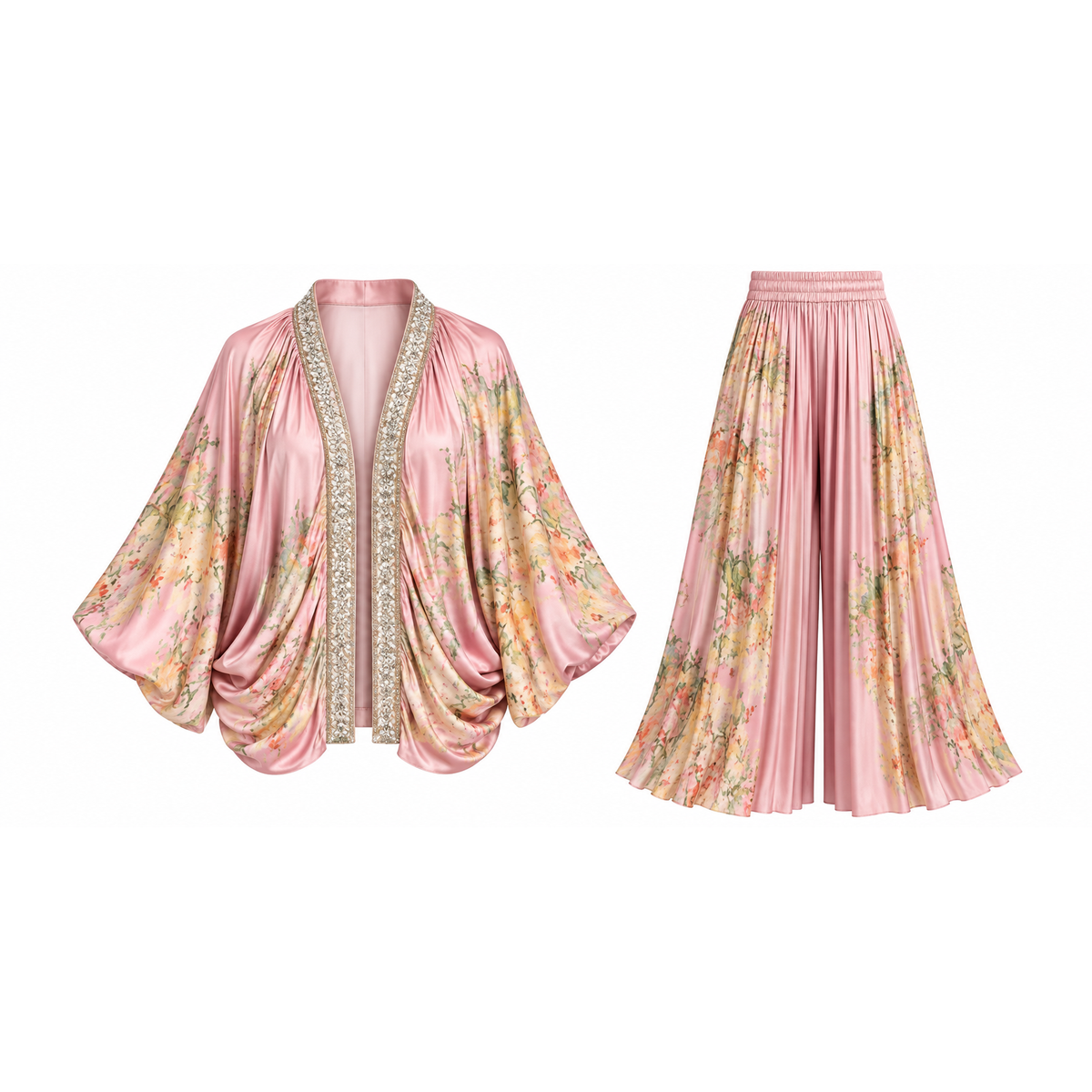 Mrs Howell Jewel Watercolour Pant Set