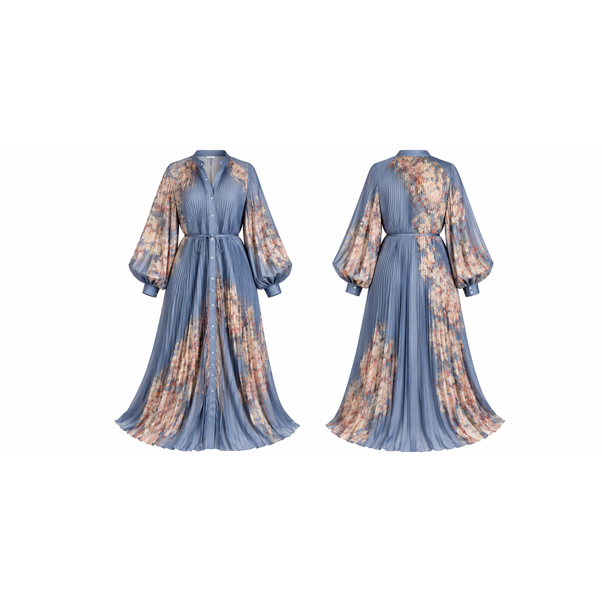 Mrs Howell Garden Pleat Maxi Dress