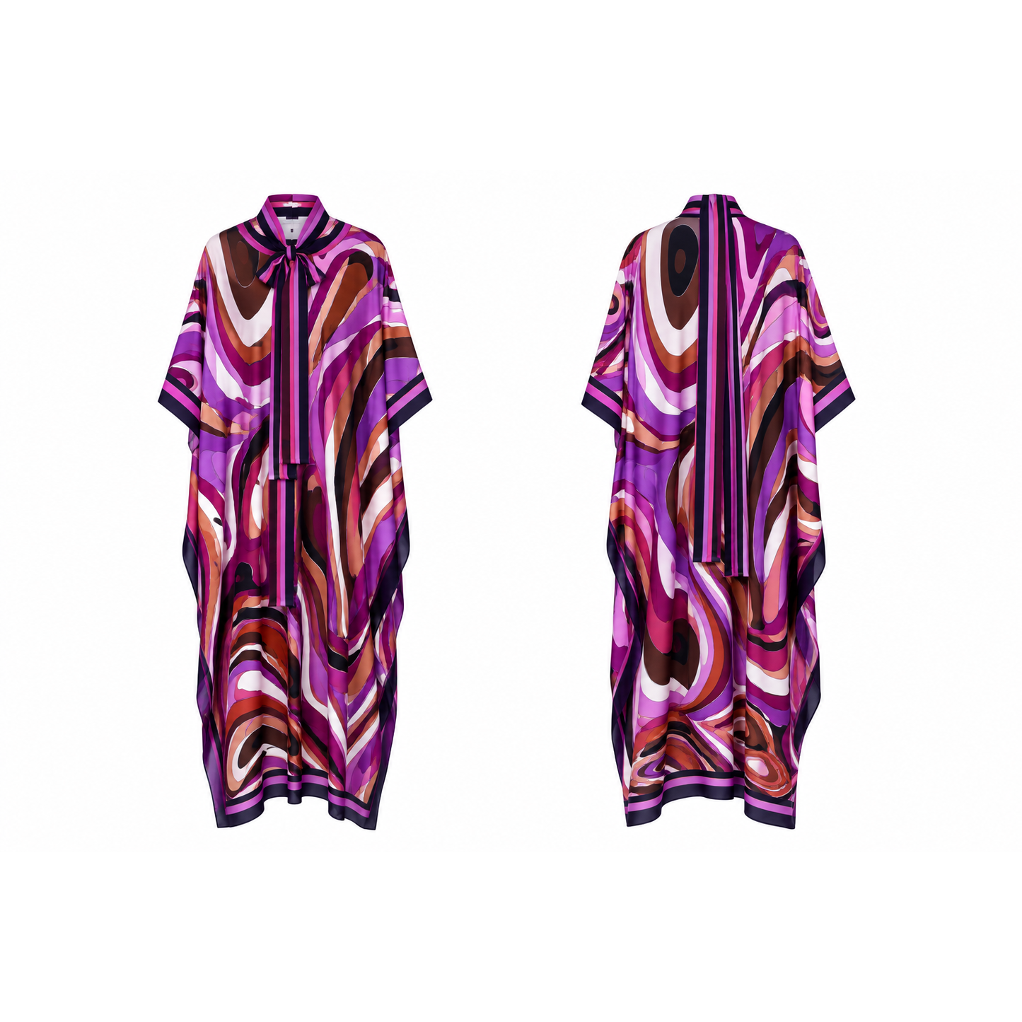 Mrs Howell Pucci Silk Feel Maxi Dress
