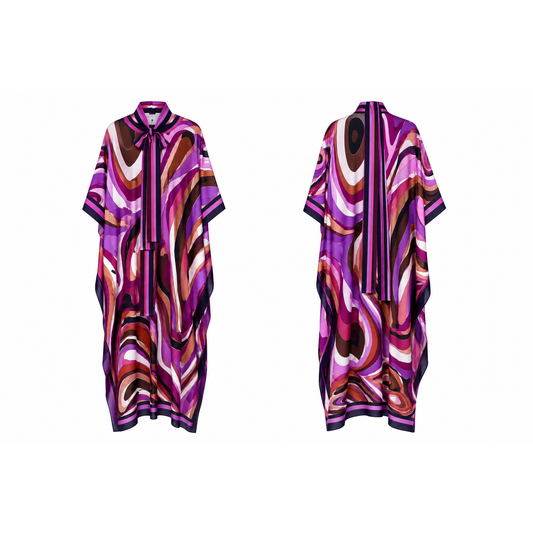 Mrs Howell Pucci Silk Feel Maxi Dress