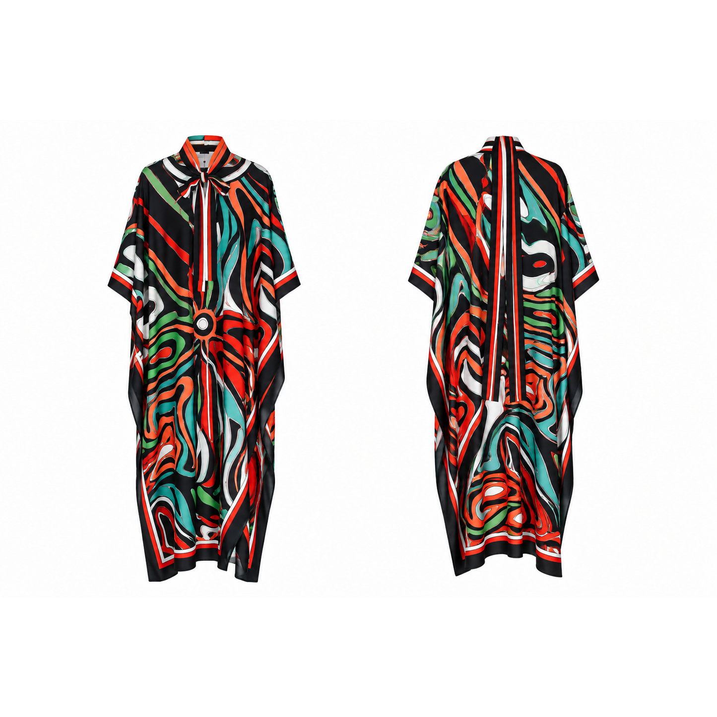 Mrs Howell Pucci Silk Feel Maxi Dress