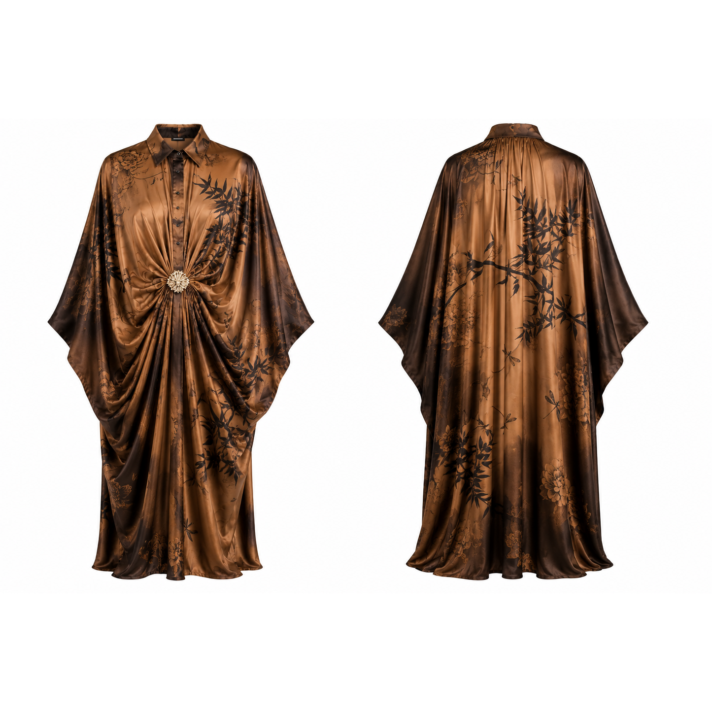 Mrs Howell Moroccan Silk Feel Kaftan