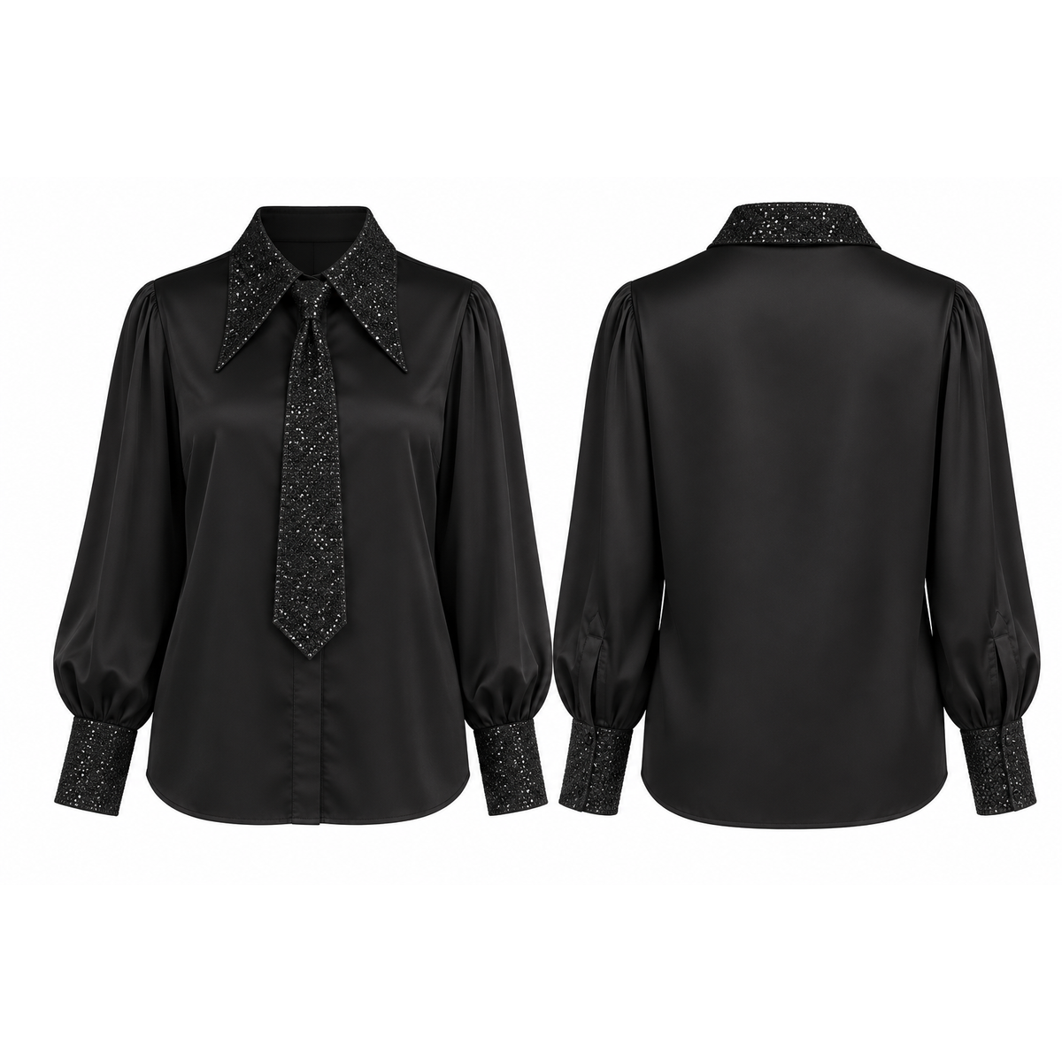 Mrs Howell Crystal Collar Shirt