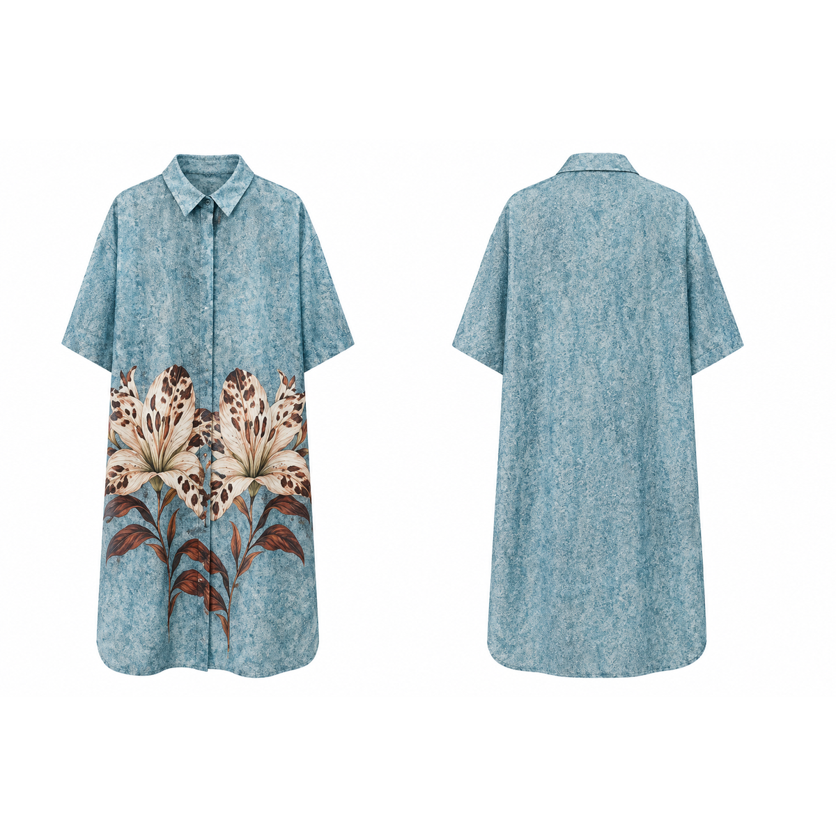 Mrs Howell Print Series Maxi Shirt Dress