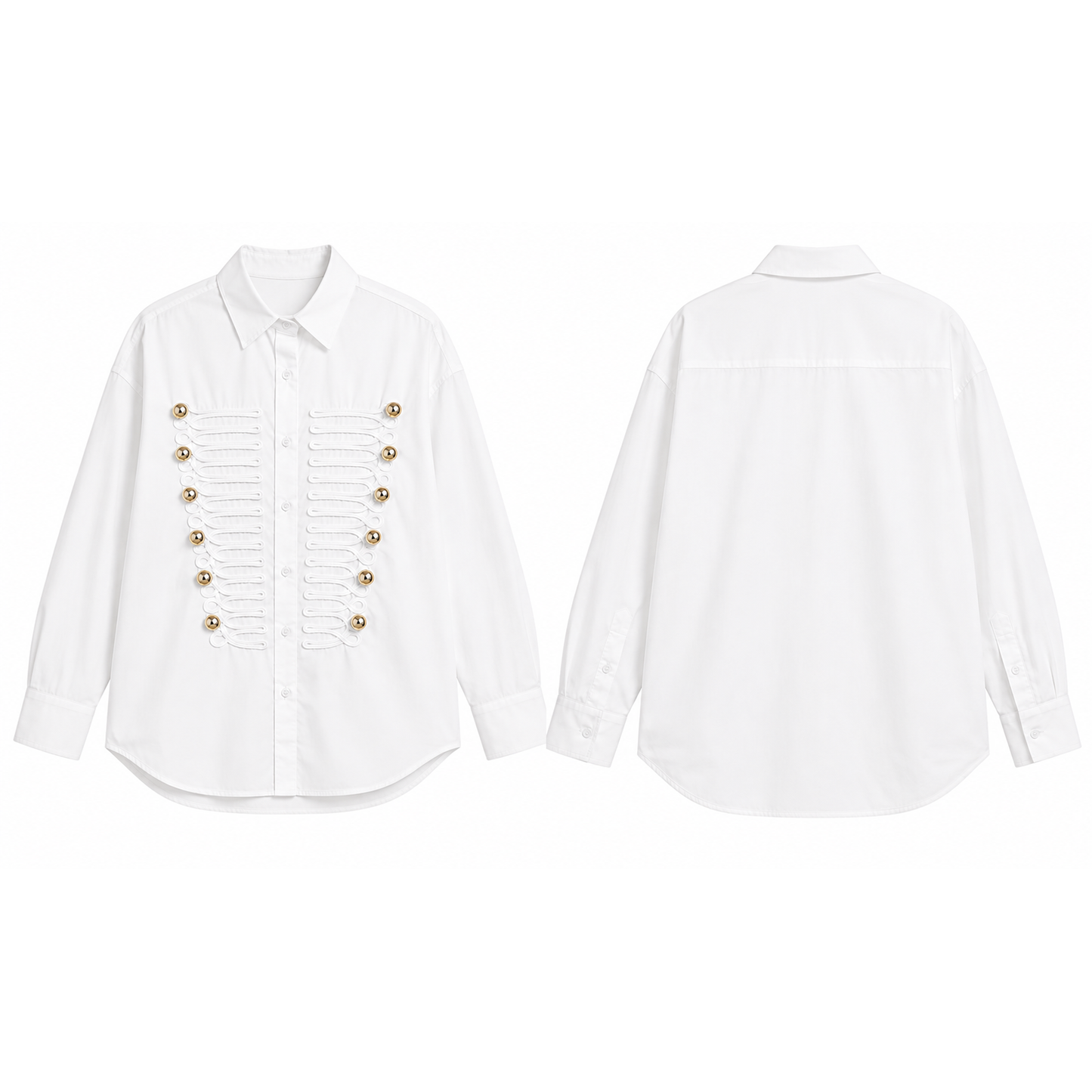 Mrs Howell Signature Military Cotton Shirt