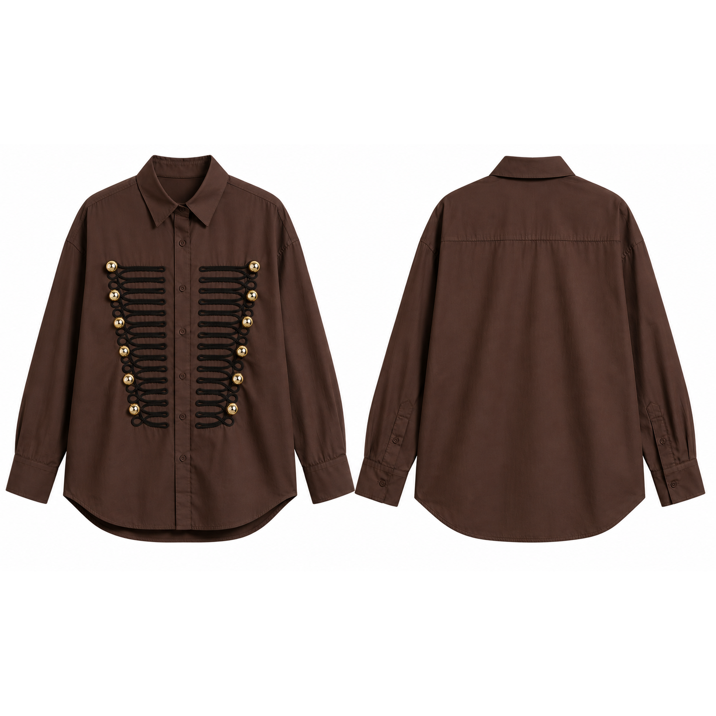 Mrs Howell Signature Military Cotton Shirt