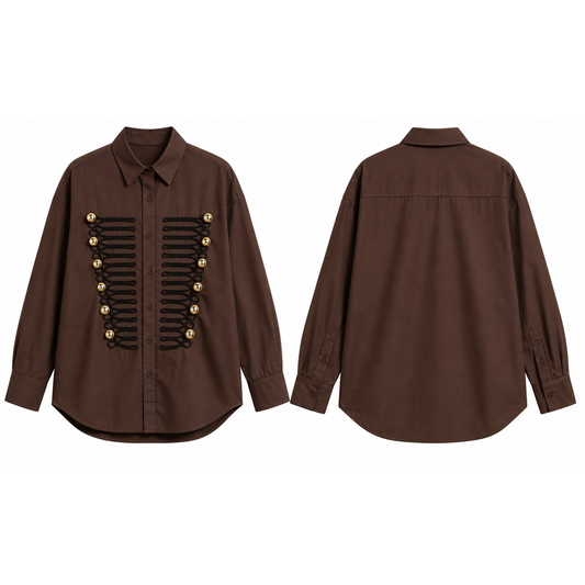 Mrs Howell Signature Military Cotton Shirt