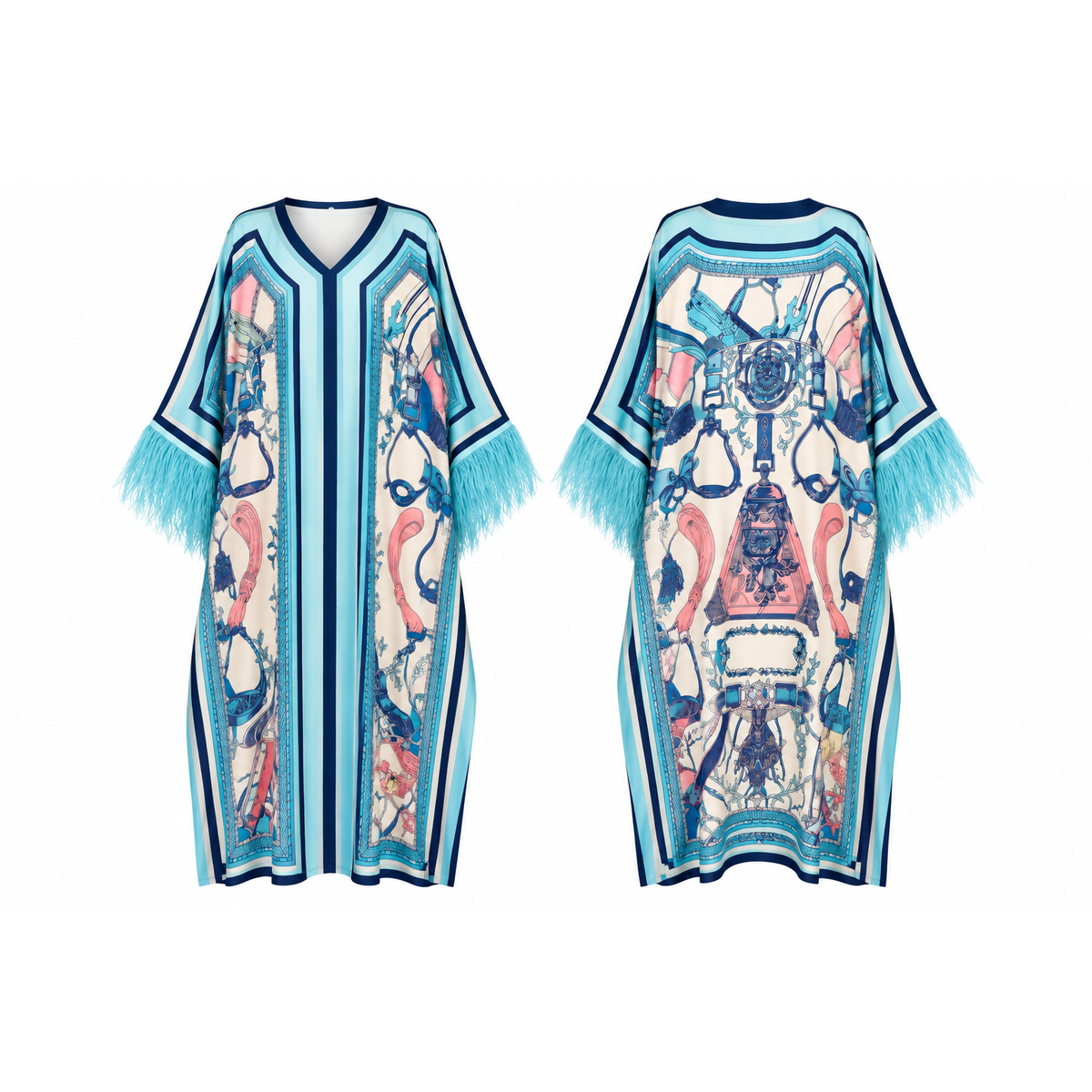 Mrs Howell Runway Silk-Feel Kaftan