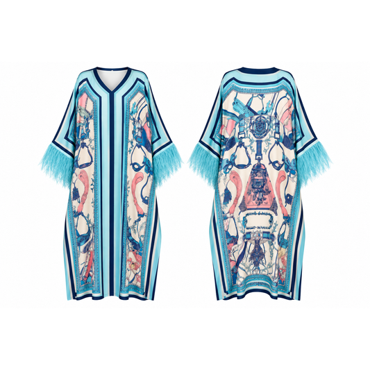 Mrs Howell Runway Silk-Feel Kaftan