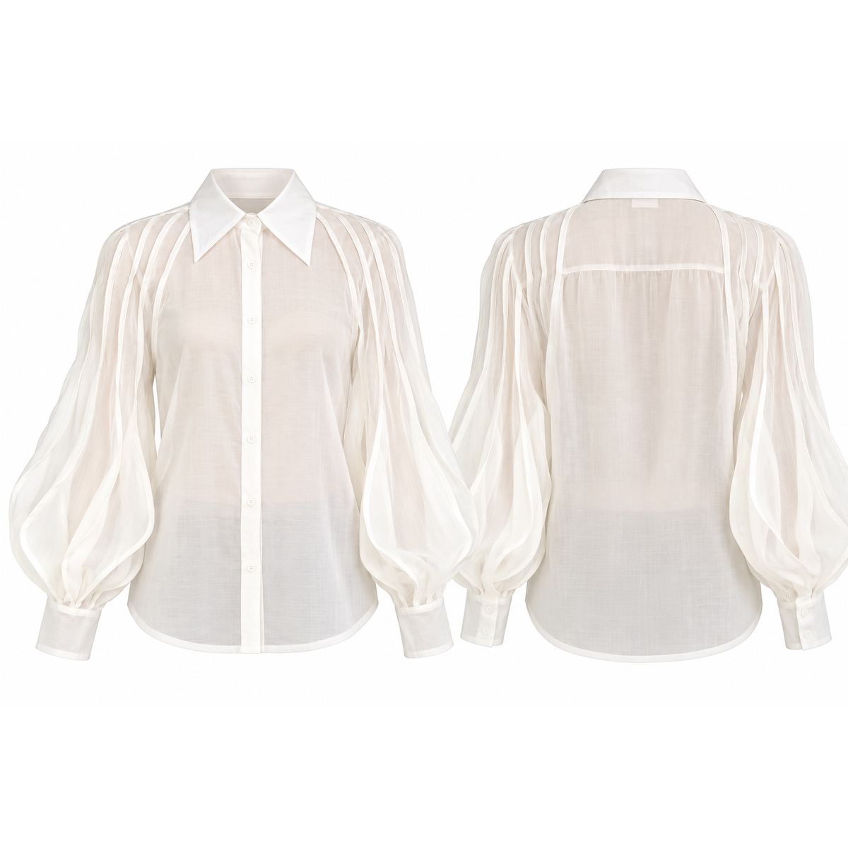 Mrs Howell Sculpted Blouson Sleeve Shirt
