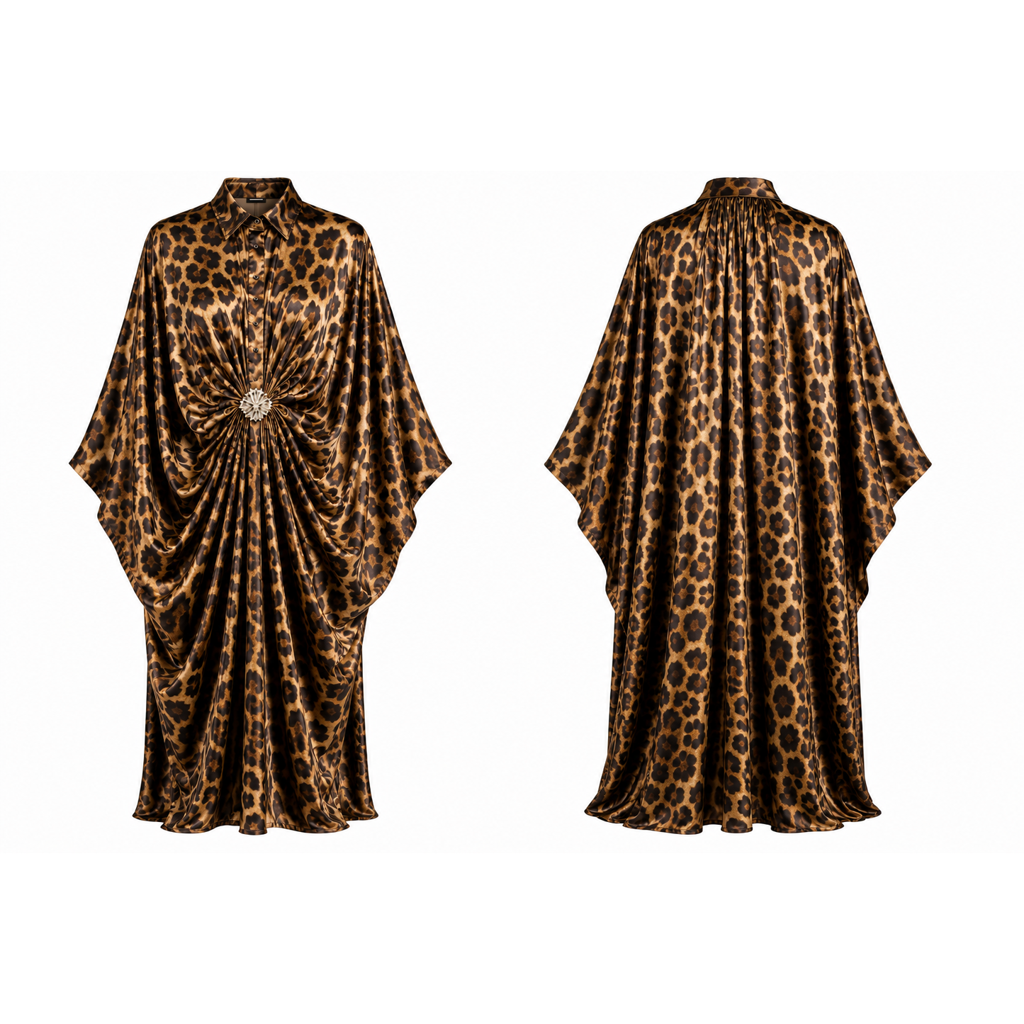 Mrs Howell Moroccan Silk Feel Kaftan