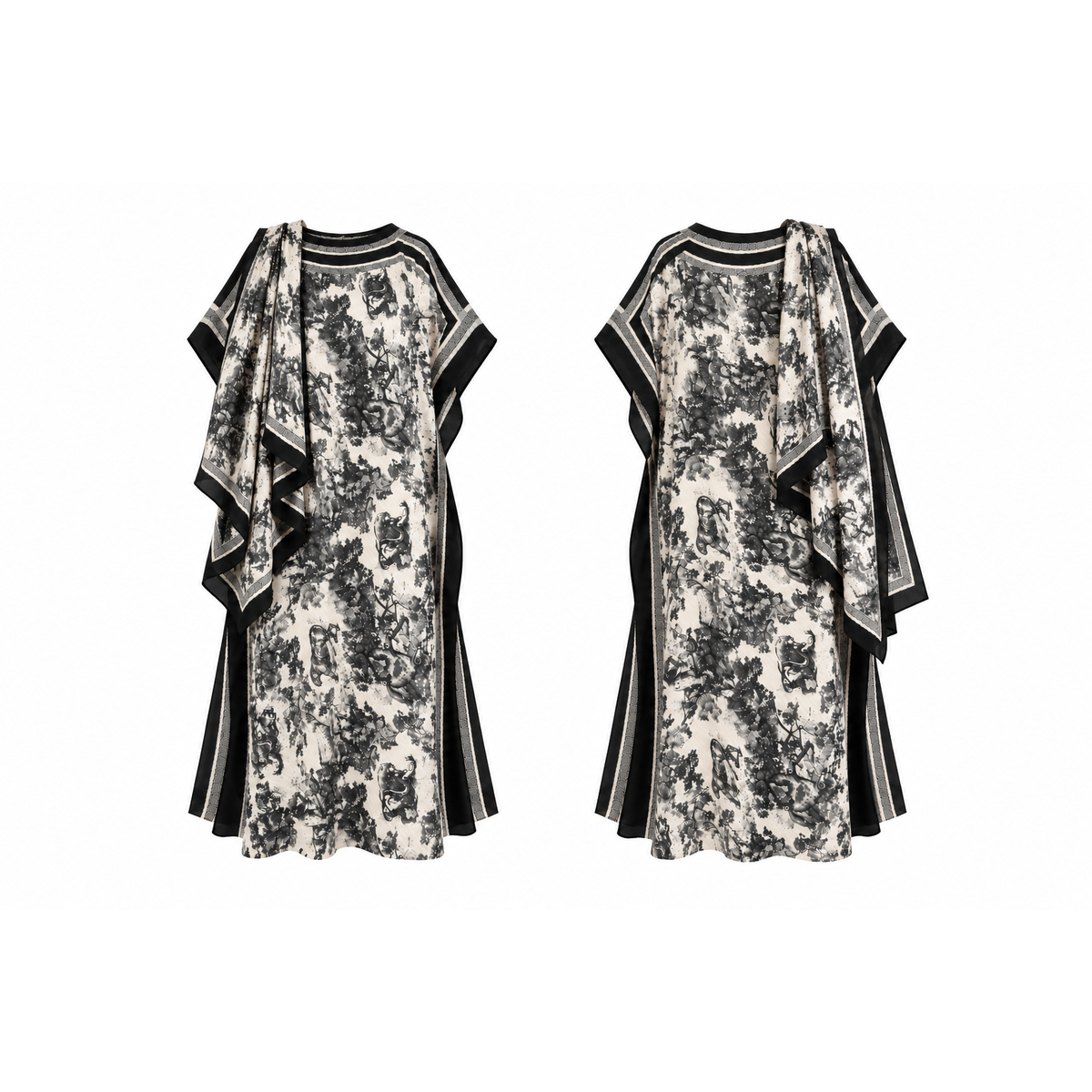 Mrs Howell Monte Carlo Silk Feel Kaftan