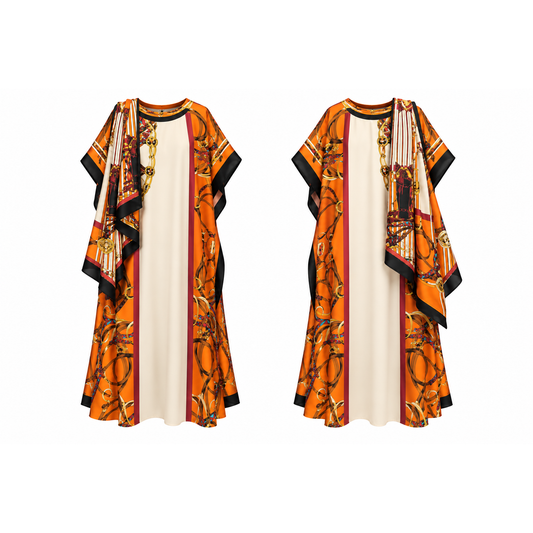 Mrs Howell Monte Carlo Silk Feel Kaftan