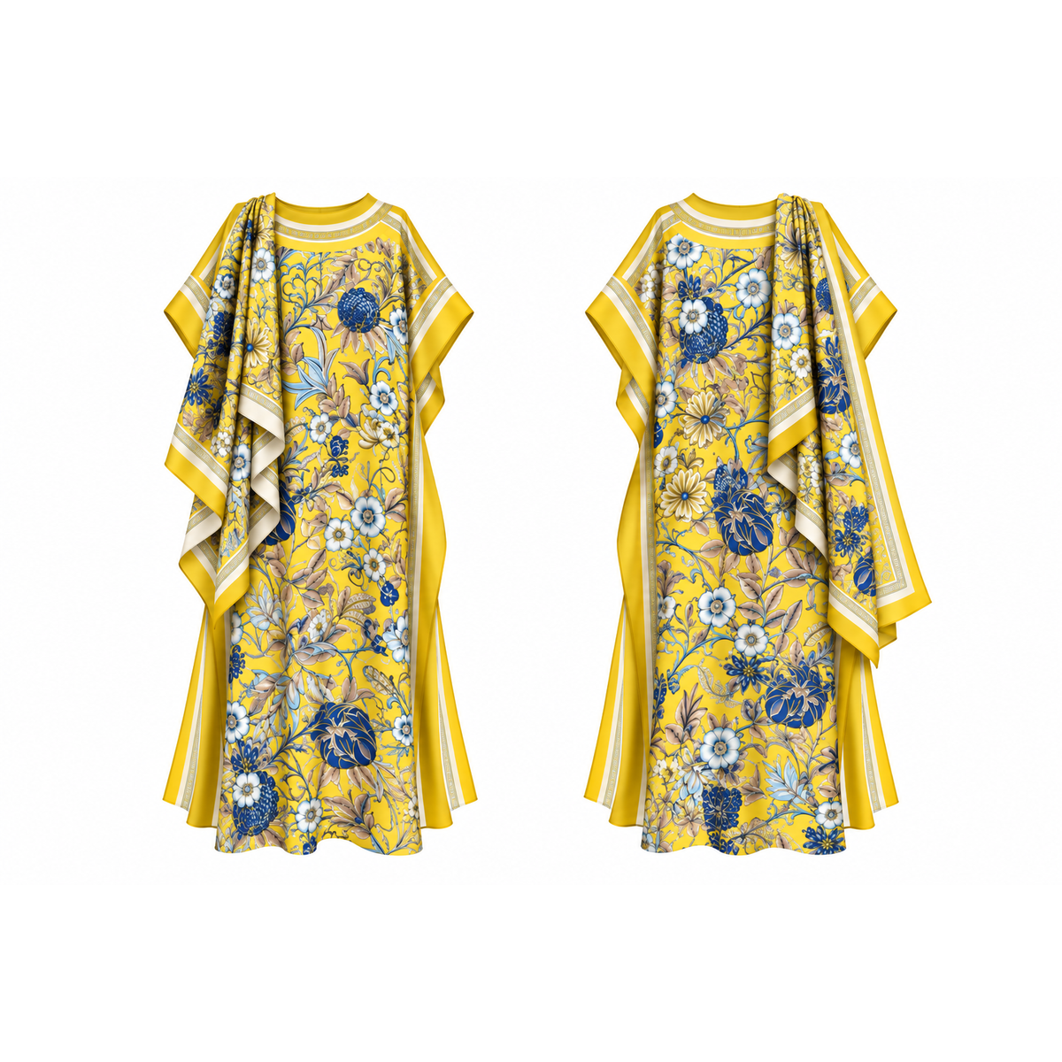 Mrs Howell Monte Carlo Silk Feel Kaftan