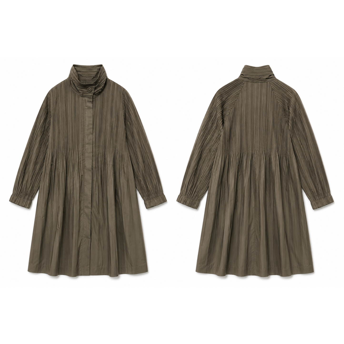 Mrs Howell Pleated Trench