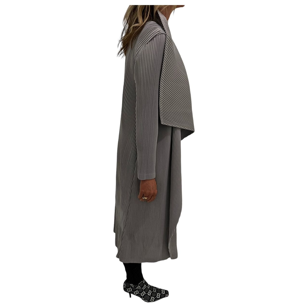 Longline Pleated Overcoat