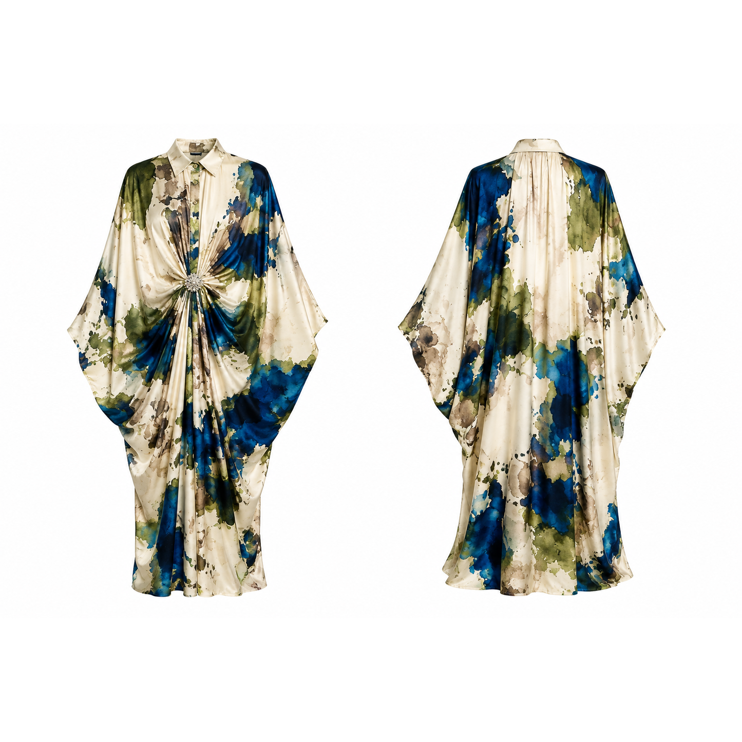 Mrs Howell Moroccan Silk Feel Kaftan