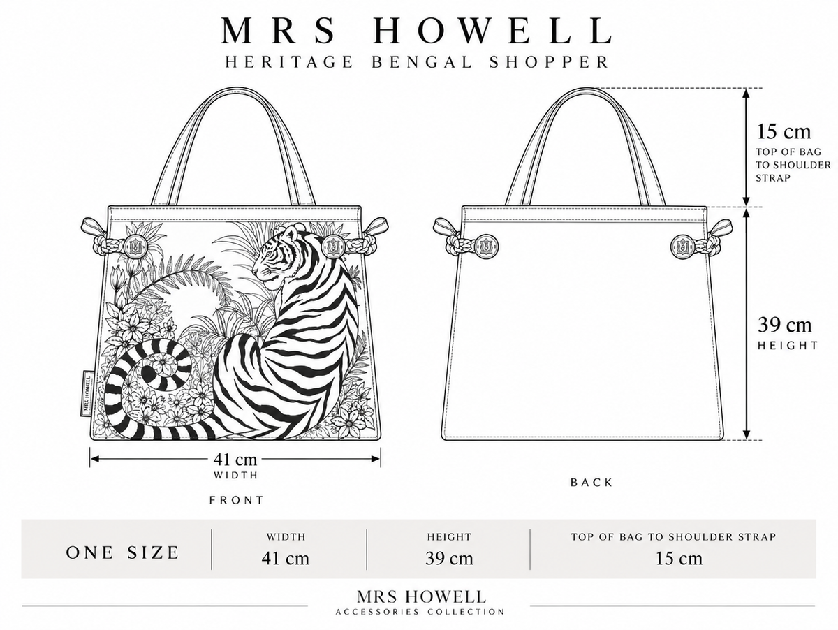 Mrs Howell Heritage Bengal Shopper Size Guide