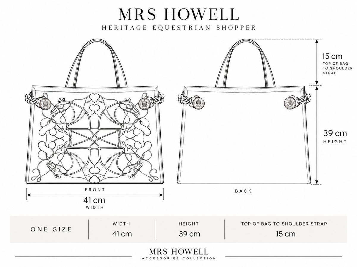 Mrs Howell Heritage Equestrian Shopper Size Guide