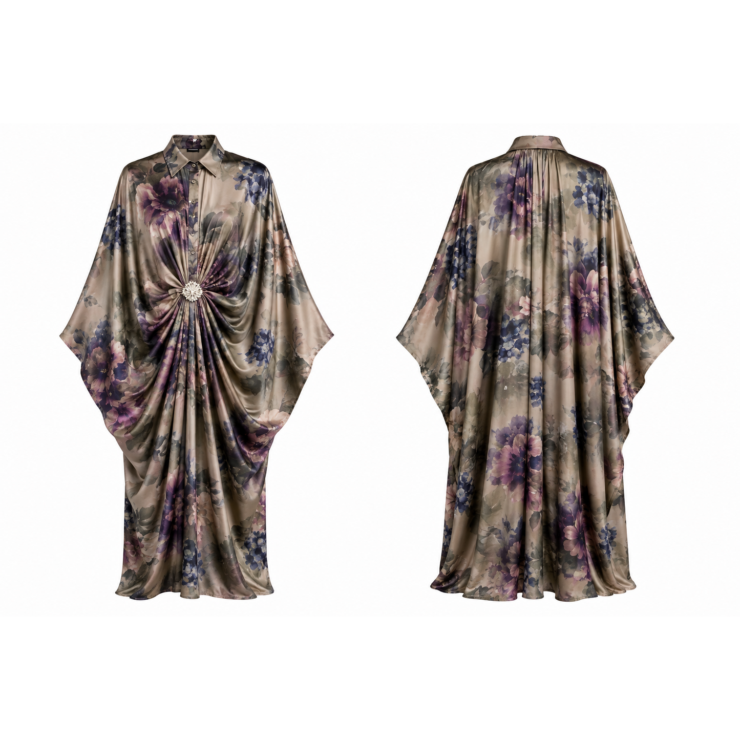 Mrs Howell Moroccan Silk Feel Kaftan