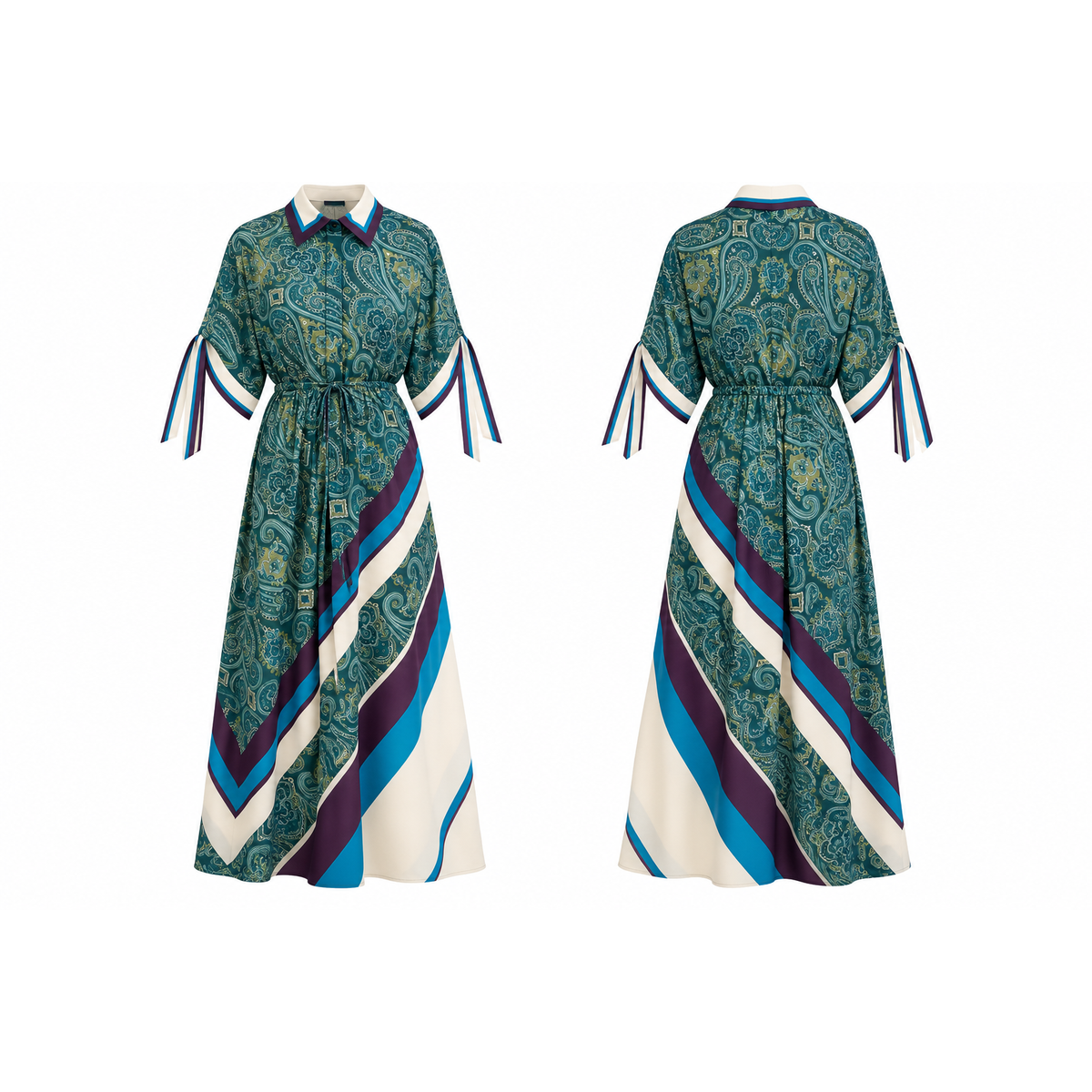 Mrs Howell Bellagio Paisley Shirt Dress