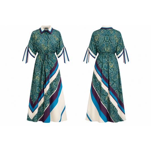 Mrs Howell Bellagio Paisley Shirt Dress