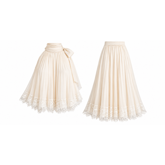 Mrs Howell Ellan Pleated Top & Skirt Set