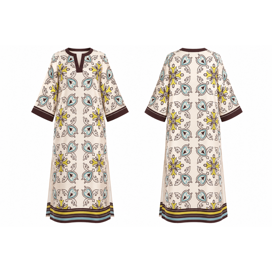 Mrs Howell Capri Mosaic Maxi Dress