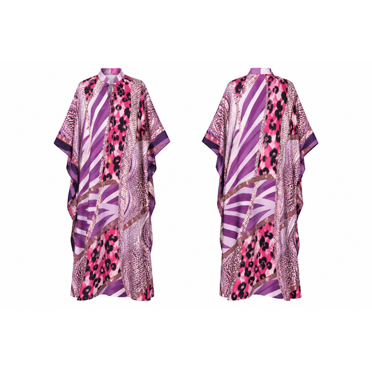 Mrs Howell Portofino Silk-Feel Kaftan