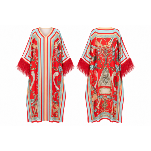 Mrs Howell Runway Silk-Feel Kaftan