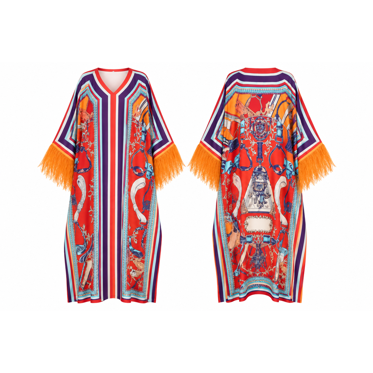 Mrs Howell Runway Silk-Feel Kaftan