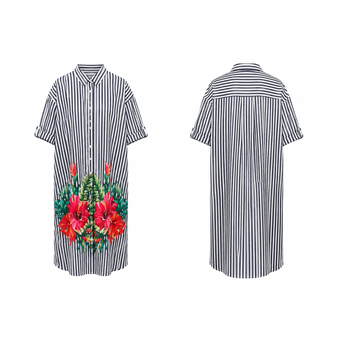 Mrs Howell Print Series Maxi Shirt Dress